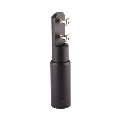 Premier Toilet Cubicle Partition Leg - 12-21mm Panels - Black Textured