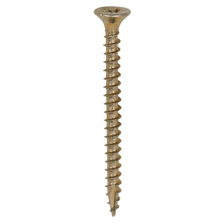 Classic Pozi Countersunk Wood Screws - 3.0 x 35mm - Yellow Zinc - Pack of 200