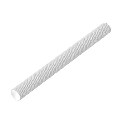 Modular Fluted Hand Rail Tube - 380 x 36mm - White