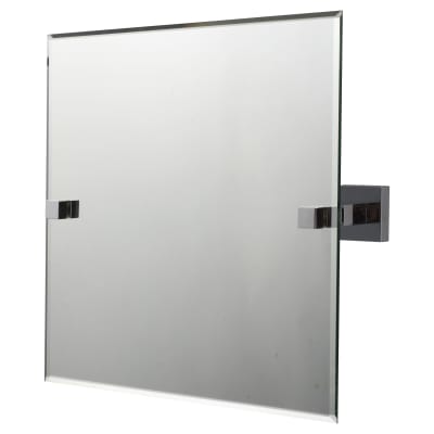 Chester Bathroom Mirror - Square - 380 x 380 x 90mm - Polished Chrome