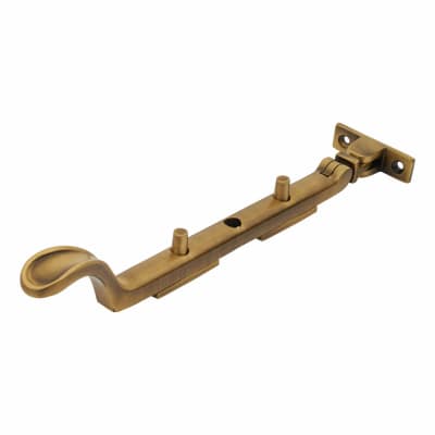 Marcus Spoon End Casement Window Stay - 8"/200mm Length - Antique Brass
