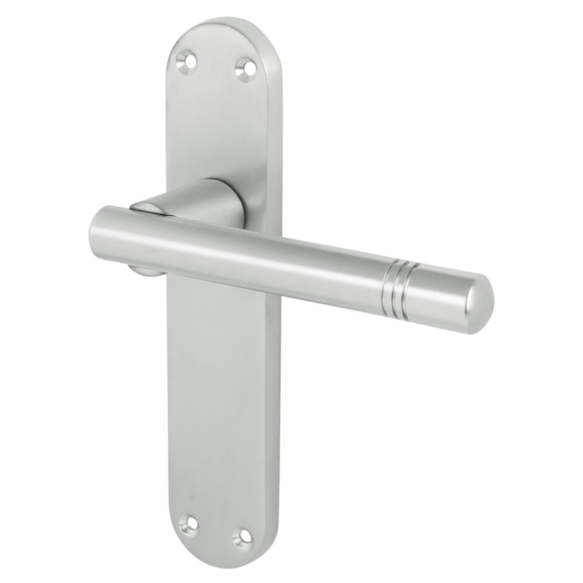 Satin Chrome Latch Door Handles Pack - Bologna Range