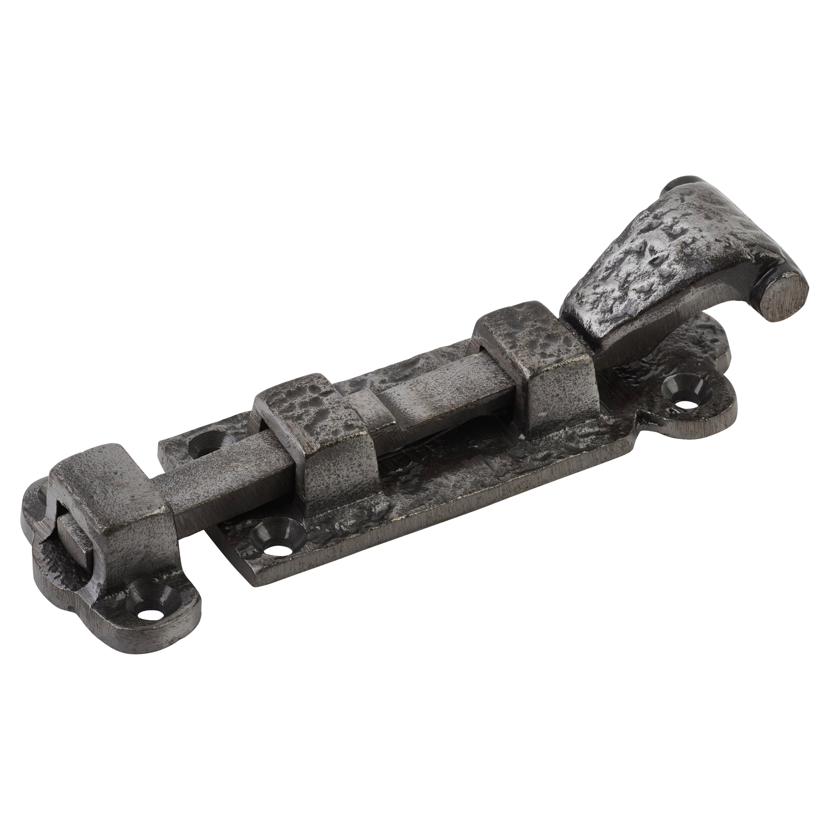 Polished Iron Straight Barrel Bolt - Blacksmith Range - 102 x 30mm