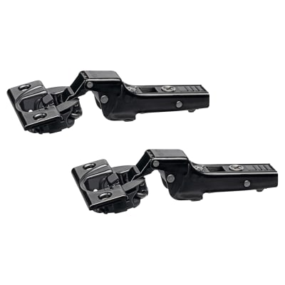 CLIP Top Soft Close Cabinet Hinge - 110° - Half Overlay - Black Onyx - Pair