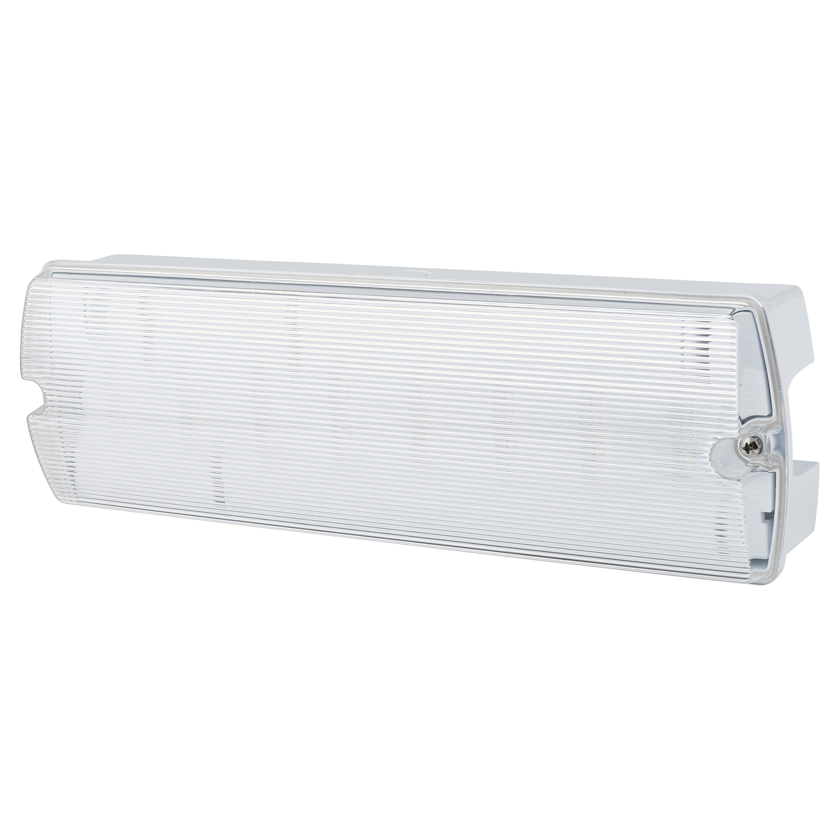 LED 5W LED Bulkhead Light with Emergency - - 4000K Cool White - White