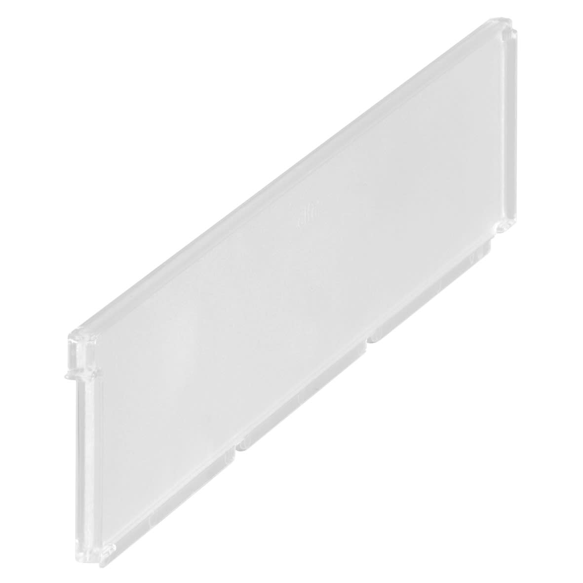 Top Track System - Wire Shelf Basket Divider - 427 x 11 x 95mm - Translucent - Pack of 2