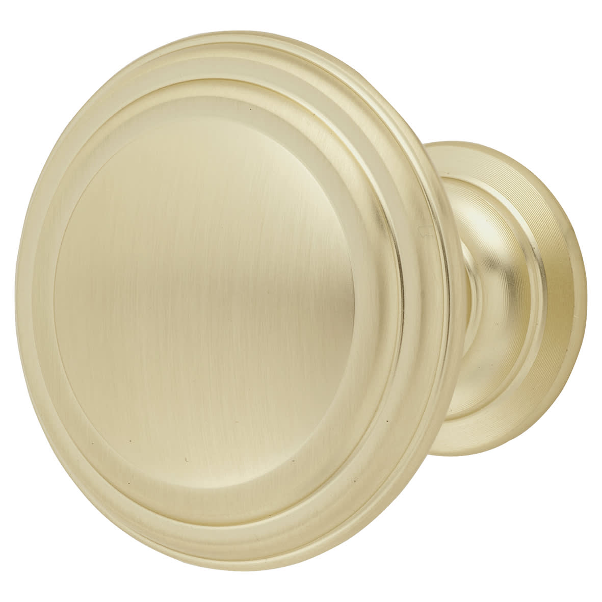 Hythe Round Cabinet Knob - 37mm Diameter - Satin Brass