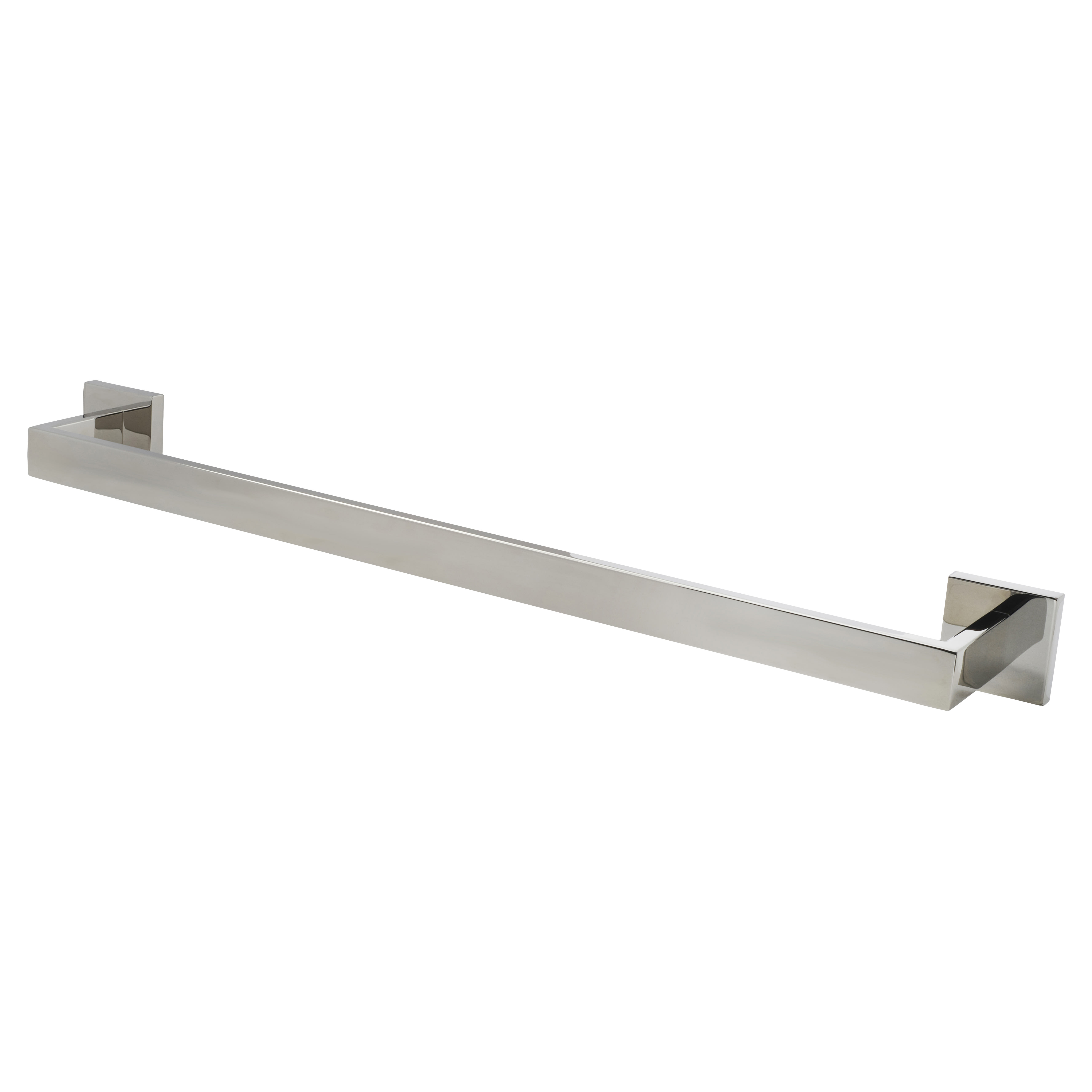 Modern Square Towel Rail - 600 x 80 x 55mm - Polished Stainless Steel