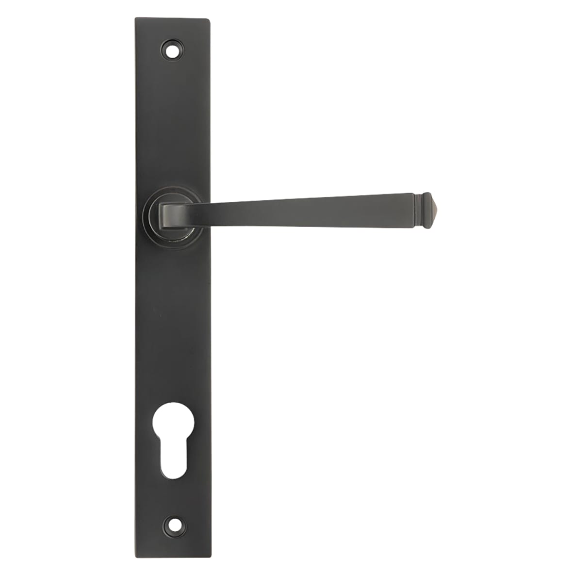 Aged Bronze uPVC Slimline Multipoint Door Handles - 92mm c/c - Avon Range