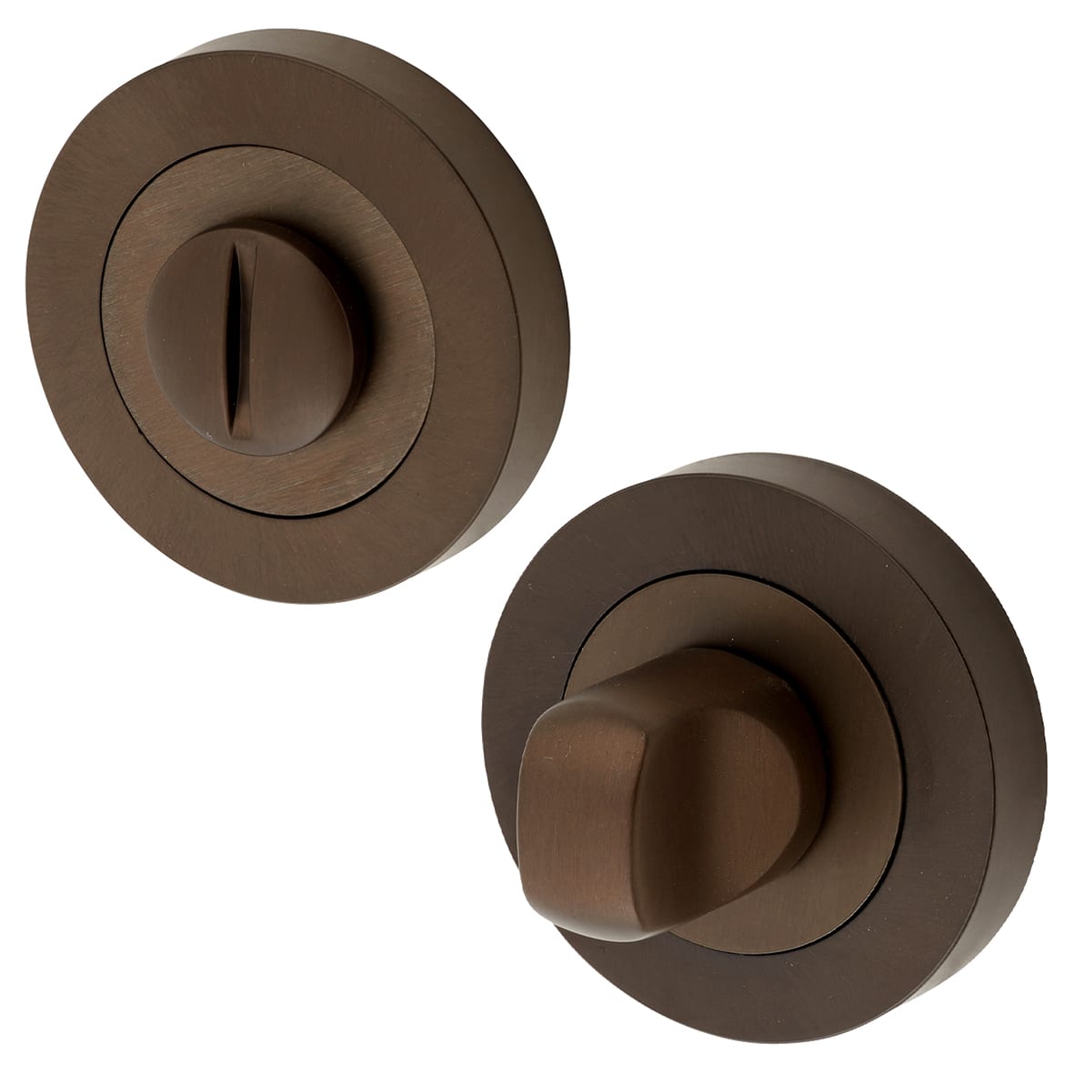 Bathroom Turn & Release - 50mm Diameter - Dark Bronze