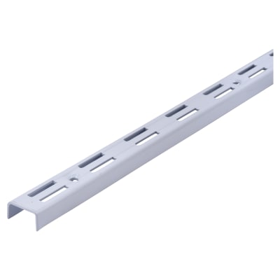 Twin Slot Shelf Wall Upright - 500mm Length - White