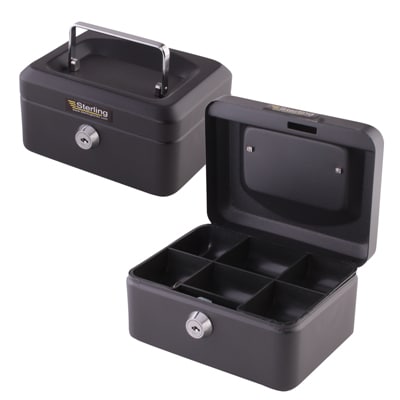 Cash Box - 6" - Black