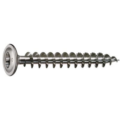 T-Star Plus Torx Washer Head Wood Screws - 8.0 x 80mm - A2 Stainless Steel - Pack of 50
