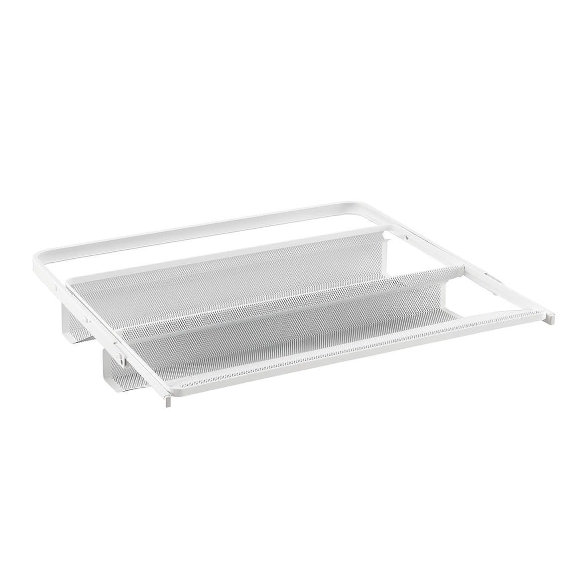 Top Track System - Click In Double Mesh Gliding Shoe Rack - 605 x 96 x 430mm - White