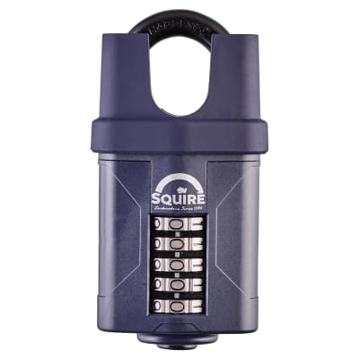 CP60CS Combination All Weather Closed Shackle Padlock - 60mm Body - 33 x 22mm Shackle - Blue