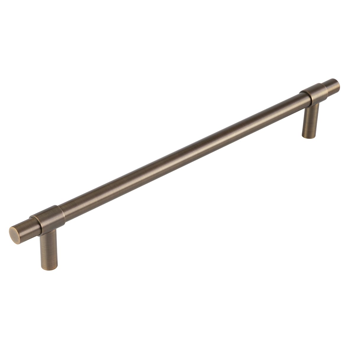 Antique Brass 20mm T-Bar Door Pull Handle - Bolt Fix - 425 c/c