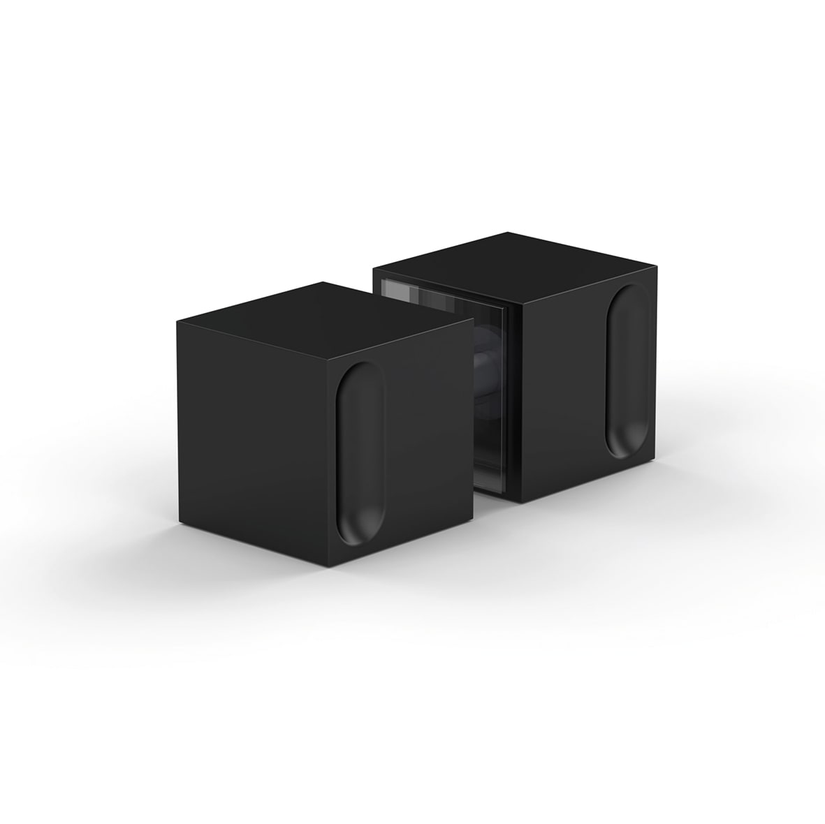 Shower Door Knob - Square - 30 x 30mm - Matt Black - Pair