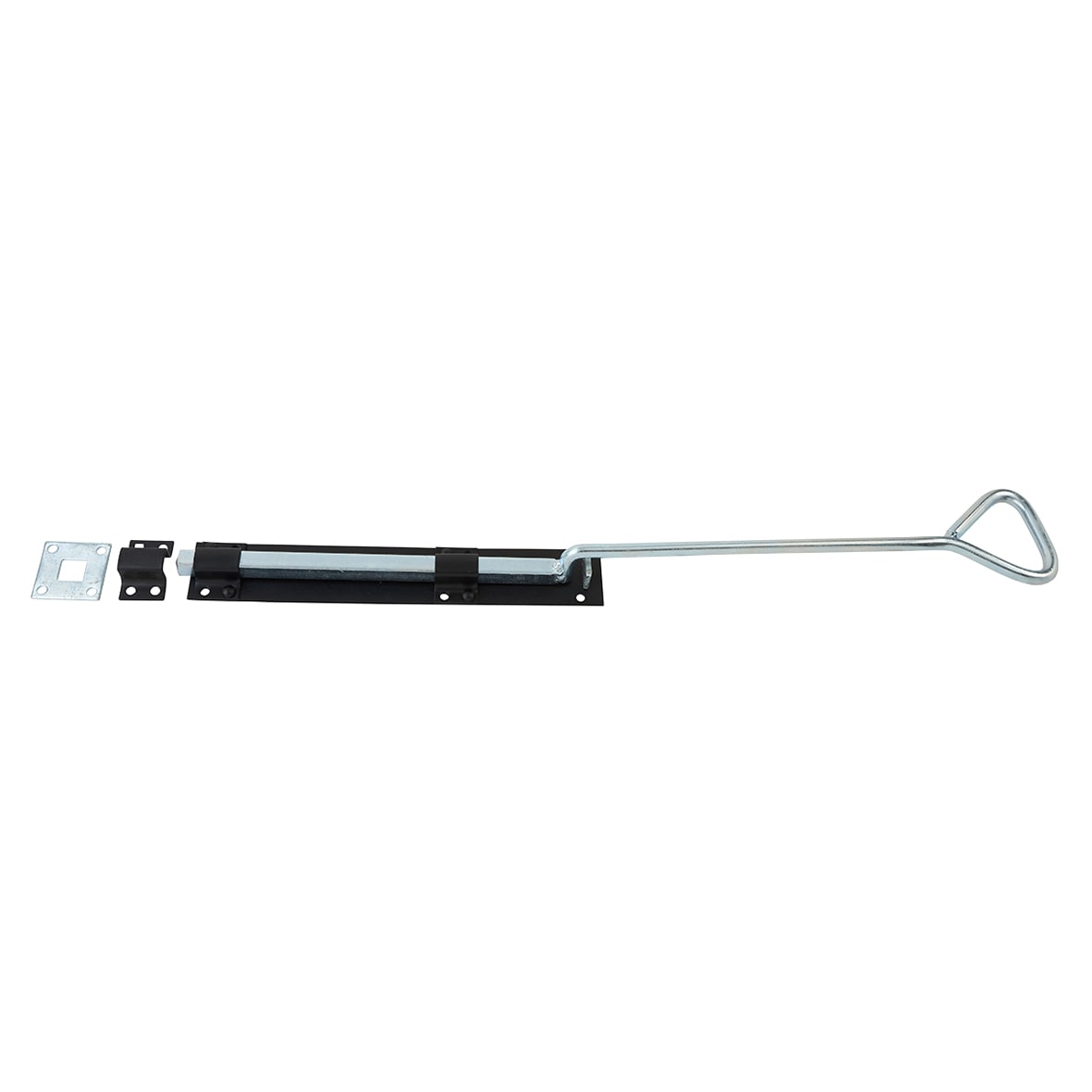Monkey Tail Gate Bolt - Bow Handle - 920mm Length - Black Japanned