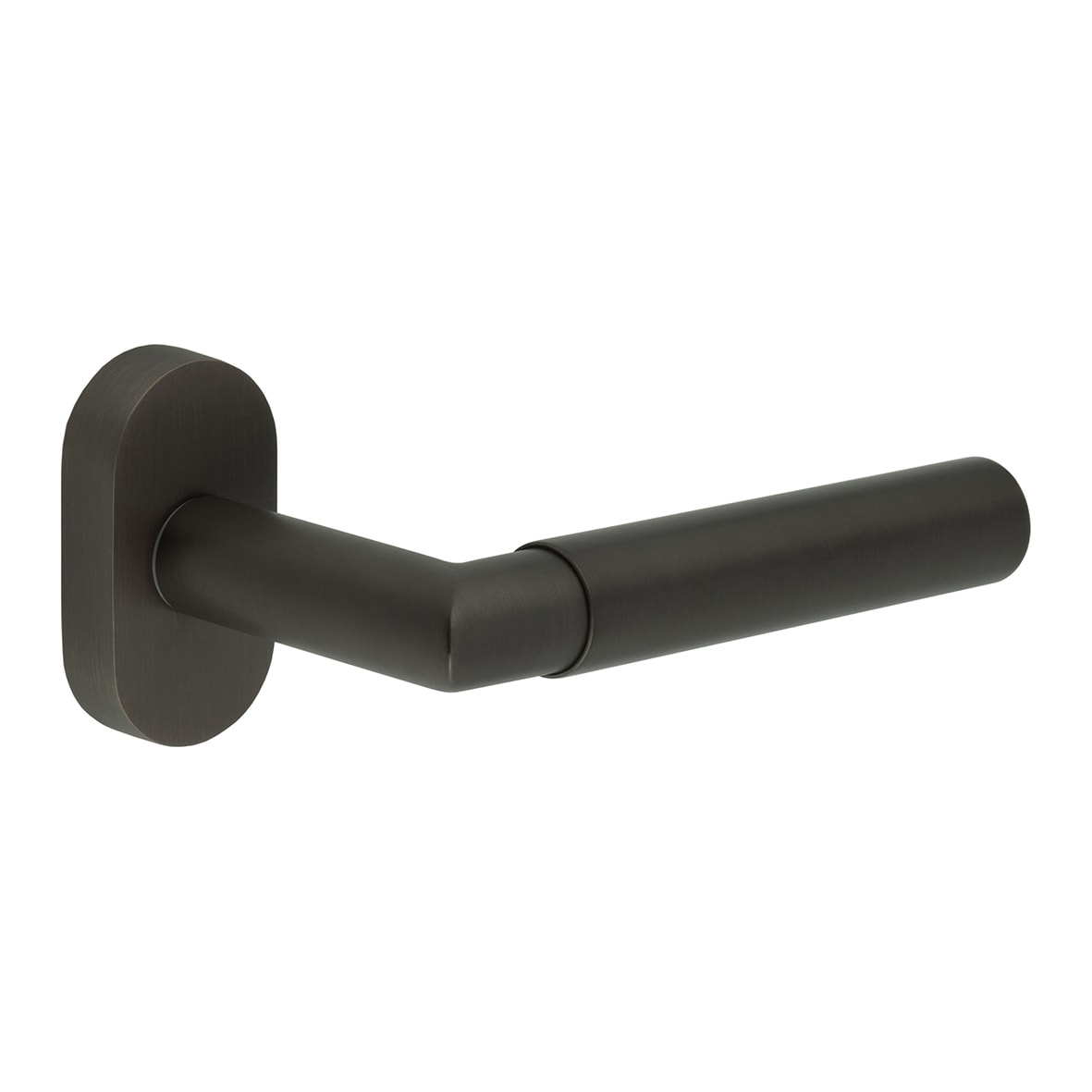 Dark Bronze uPVC Multipoint Door Handles on Oval Rose - CR-102 Range