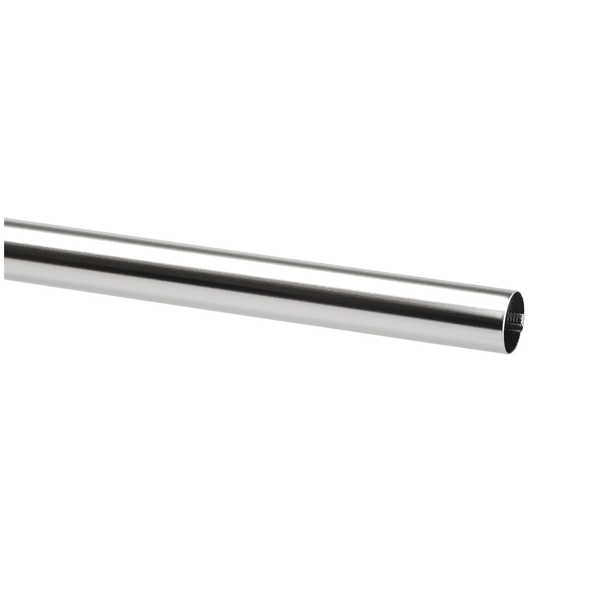 Top Track System - Click In Clothes Hanging Rail - 480mm Length - Chrome