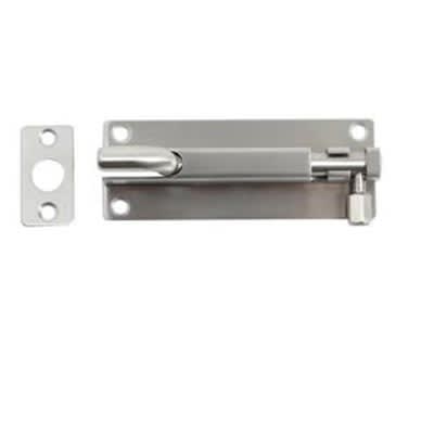Satin Stainless Steel Necked Barrel Bolt - 150 x 38mm