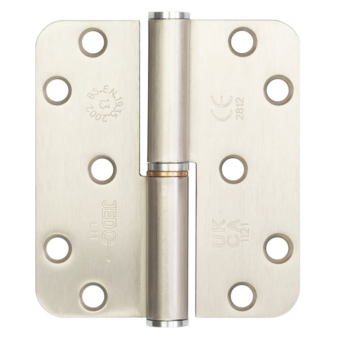 Lift-Off Grade 13 Butt Fire Door Hinge - 100 x 89 x 3mm - Left - Satin Nickel - Pair