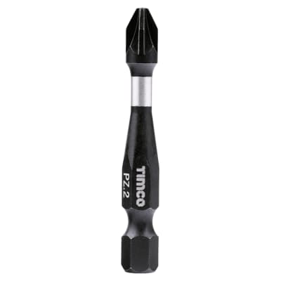 X6 Impact Driver Bits - Pozi - - 50mm Length - Pack of 5