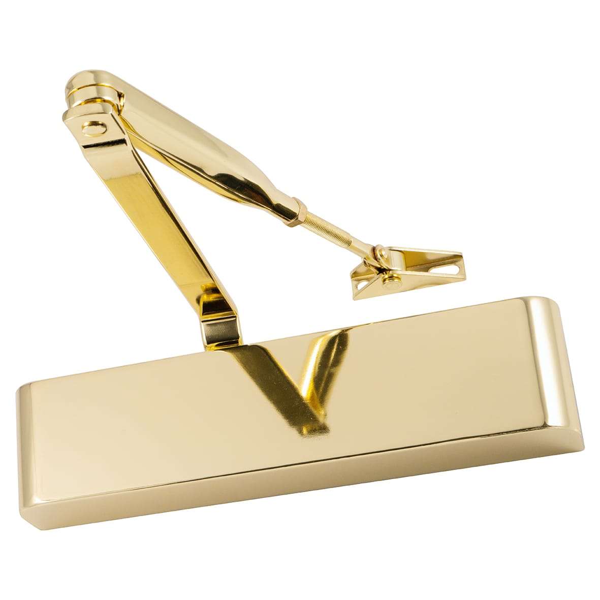 83 Series Overhead Fire Door Closer - Power Size 2-4 - Push/Pull Mounting - Polished Brass