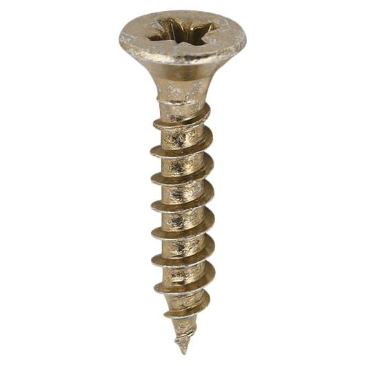 Classic Pozi Countersunk Wood Screws - 3.0 x 16mm - Yellow Zinc - Pack of 200