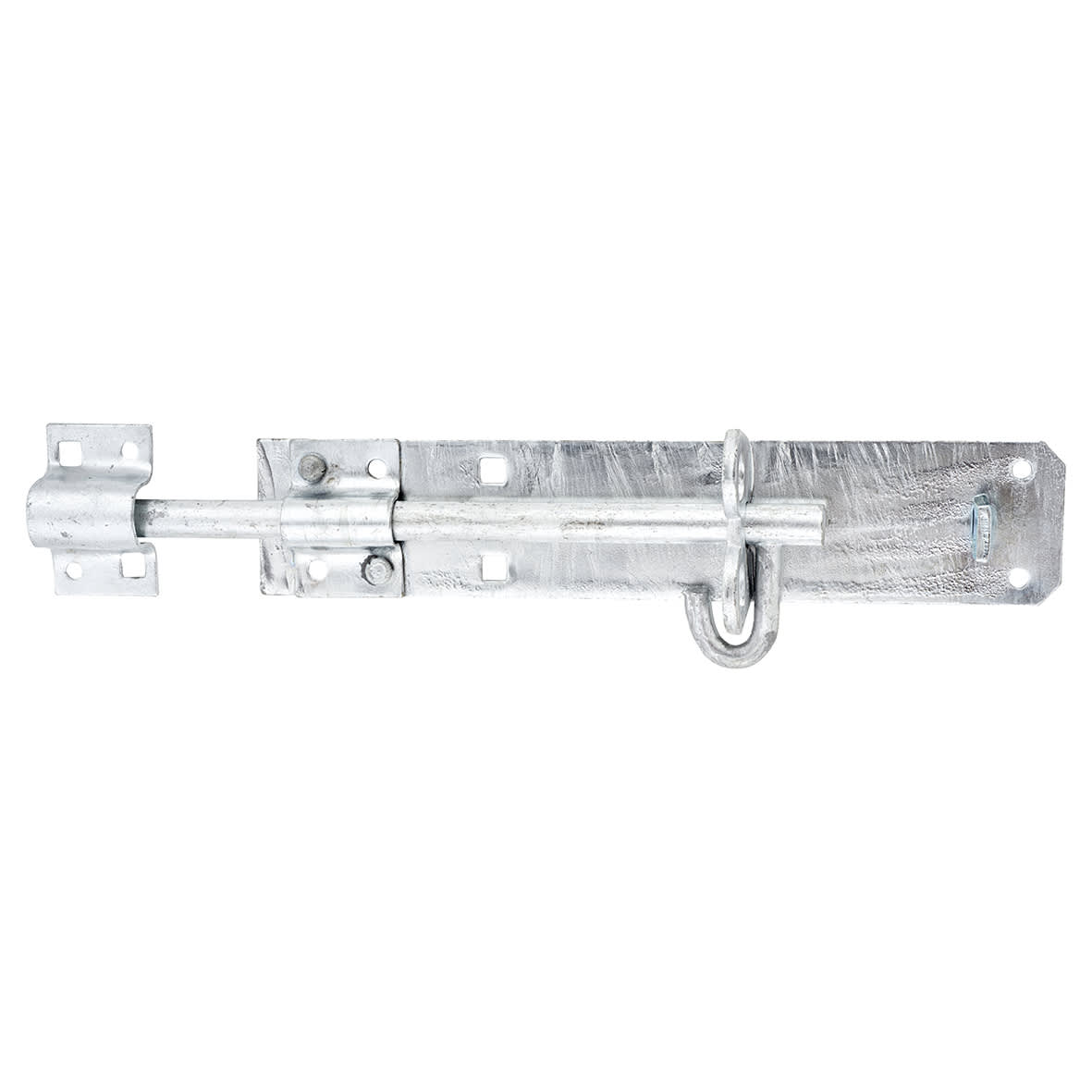 Brenton Pattern Gate Padlock Bolt - 200mm Length - Galvanised Steel