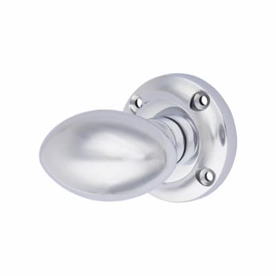 Marcus Polished Chrome Mortice Door Knob - 56mm Rose Diameter - Suffolk Range