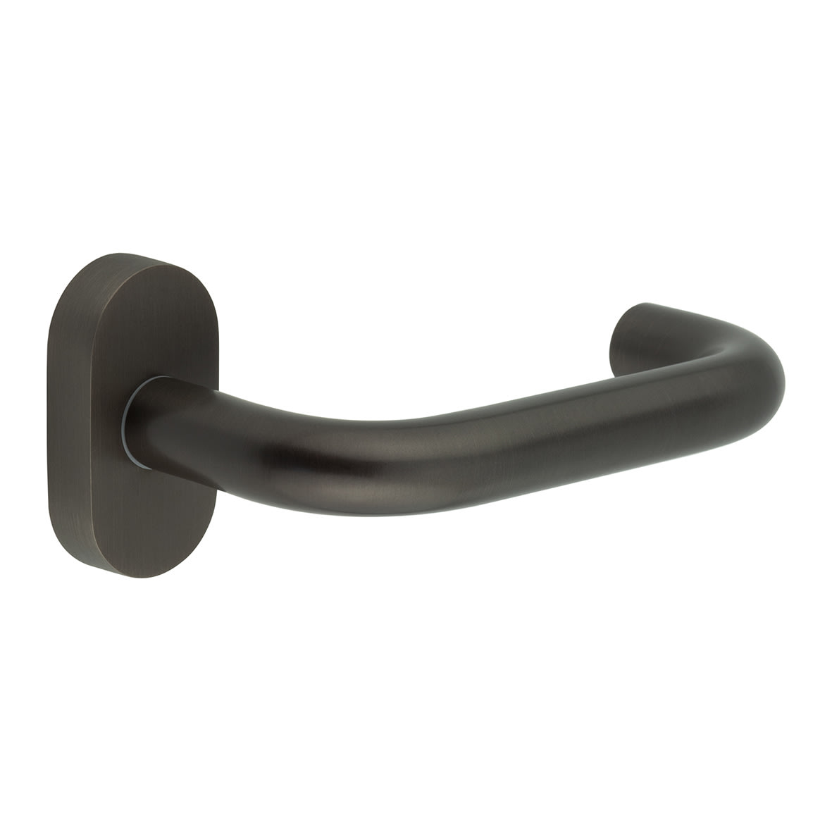 Dark Bronze uPVC Multipoint Door Handles on Oval Rose - CR-106 Range