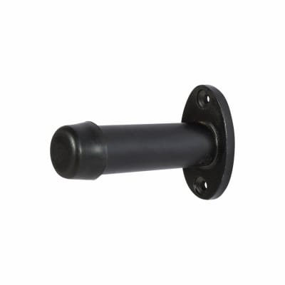 Projection Door Stop - 75mm Projection - Black Iron