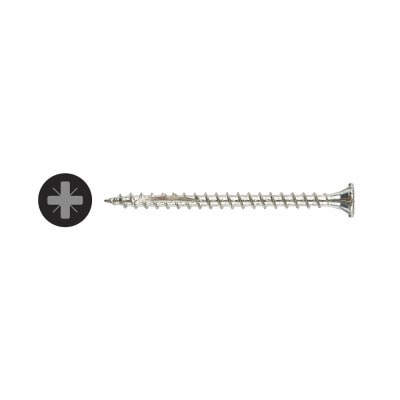 Cutter Pozi Countersunk Wood Screws - 3.5 x 50mm - Bright Zinc Plated - Pack of 200