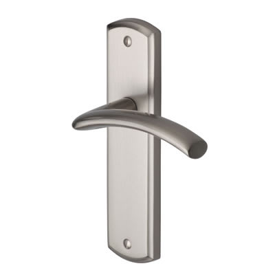 Marcus Satin Nickel Latch Door Handles - Centaur Range - 189 x 48mm