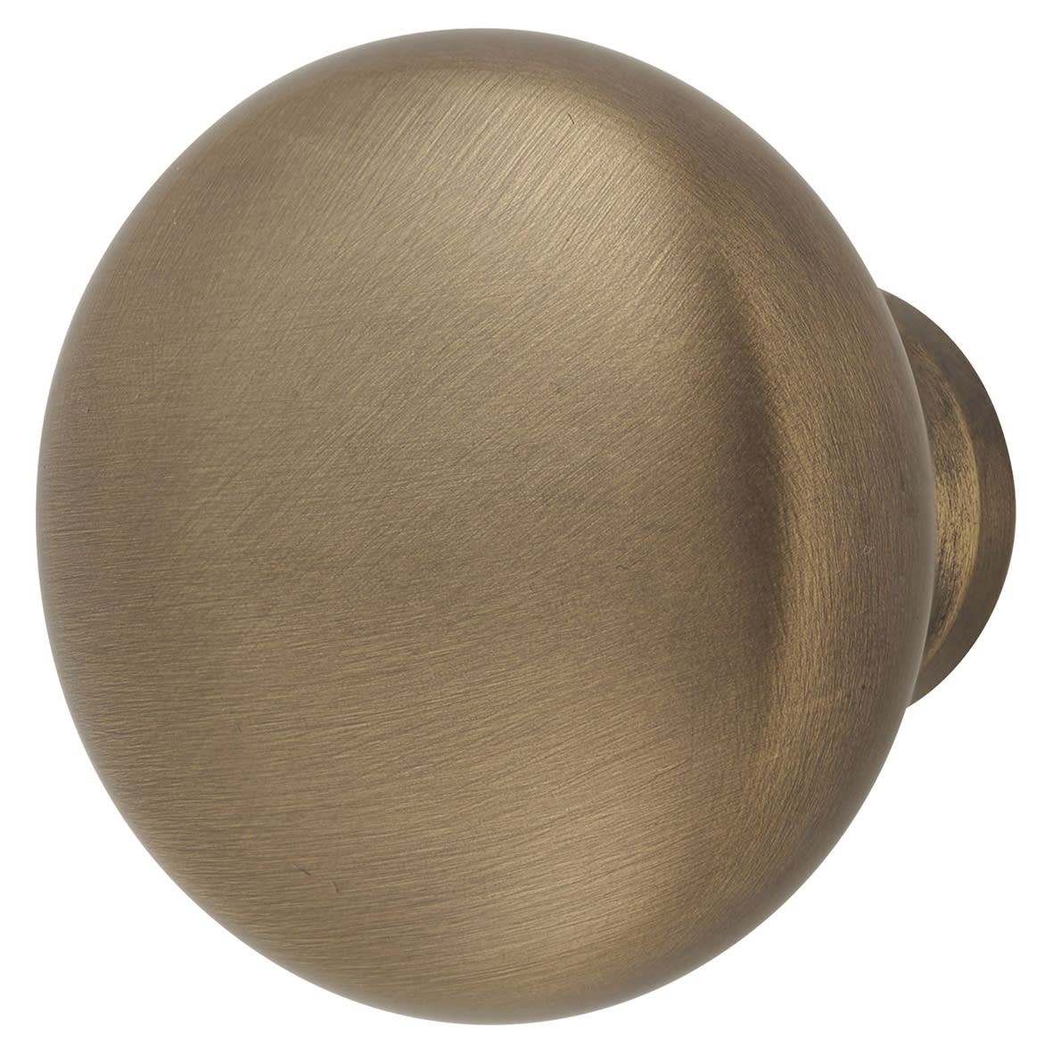 Wade Round Cabinet Knob - 32mm Diameter - Antique Brass
