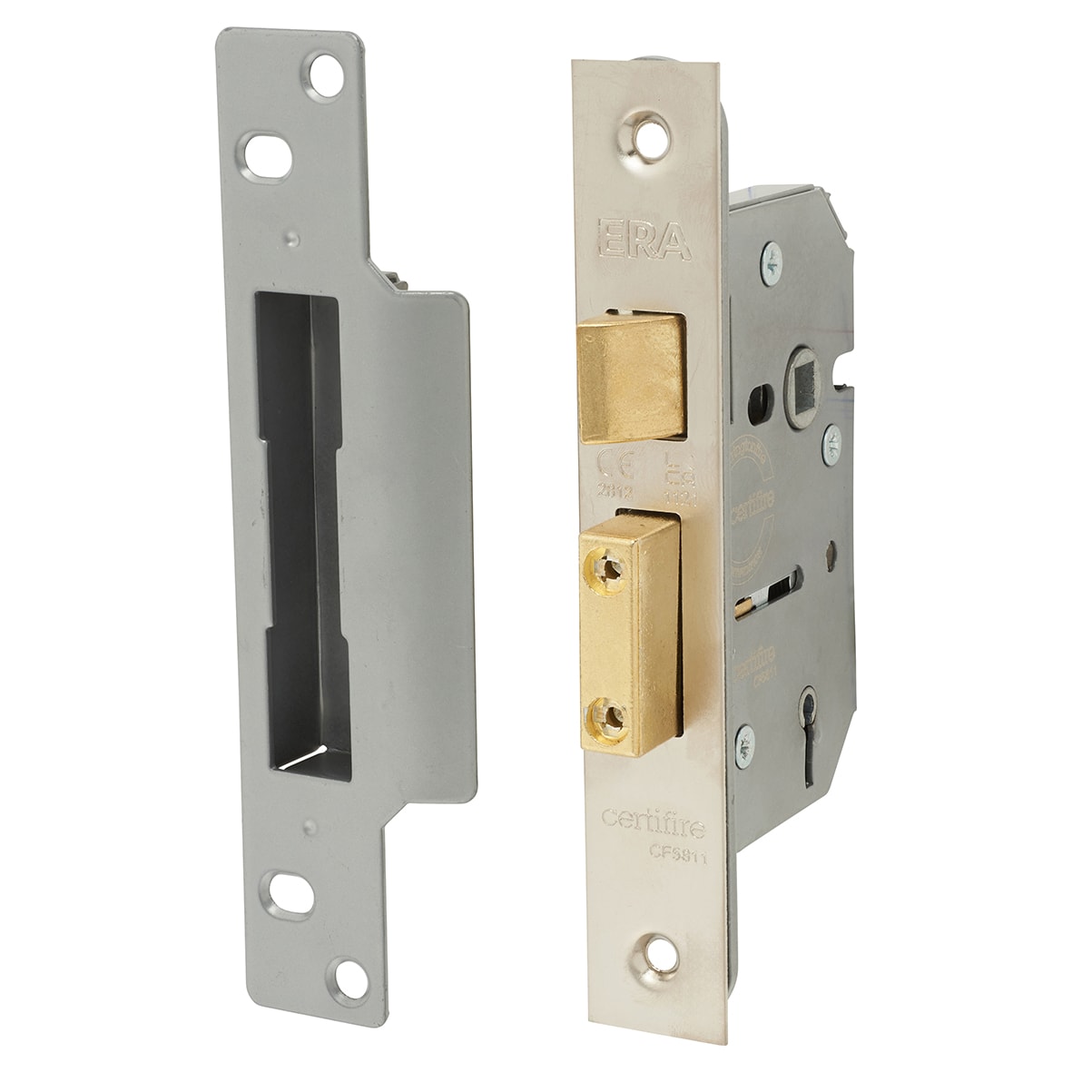 Viscount Bolt Through 5 Lever Sashlock - 64mm Case - 44mm Backset - Satin Chrome