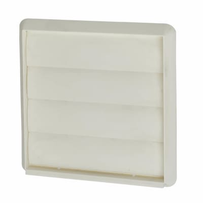 Gravity Wall Grille - 6"/150mm - White