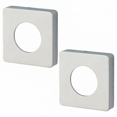 Square Passage Rose Cover - 52 x 52mm - Polished Chrome