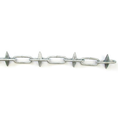Alternate Link Spike Chain - 6mm Link - 5m Chain - Galvanised