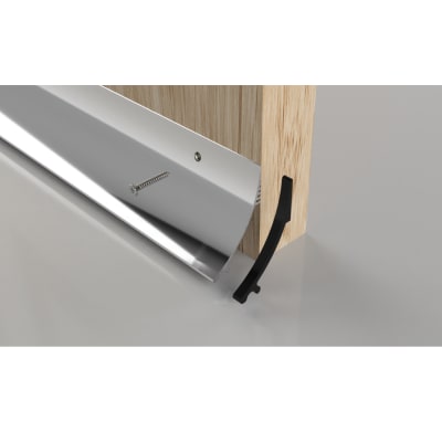 SRD 63 Rain Deflector - 1000mm Length - Inward/Outward Opening Doors - Polished Silver