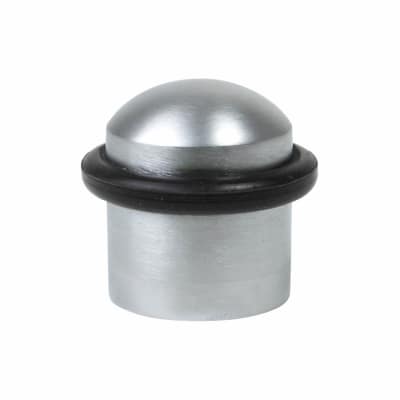 Designer Floor Door Stop - 30 x 37mm - Satin Chrome