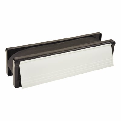 Intumescent Economy Letter Plate - Fire Rated - 272 x 70mm - Satin Anodised Aluminium Cover