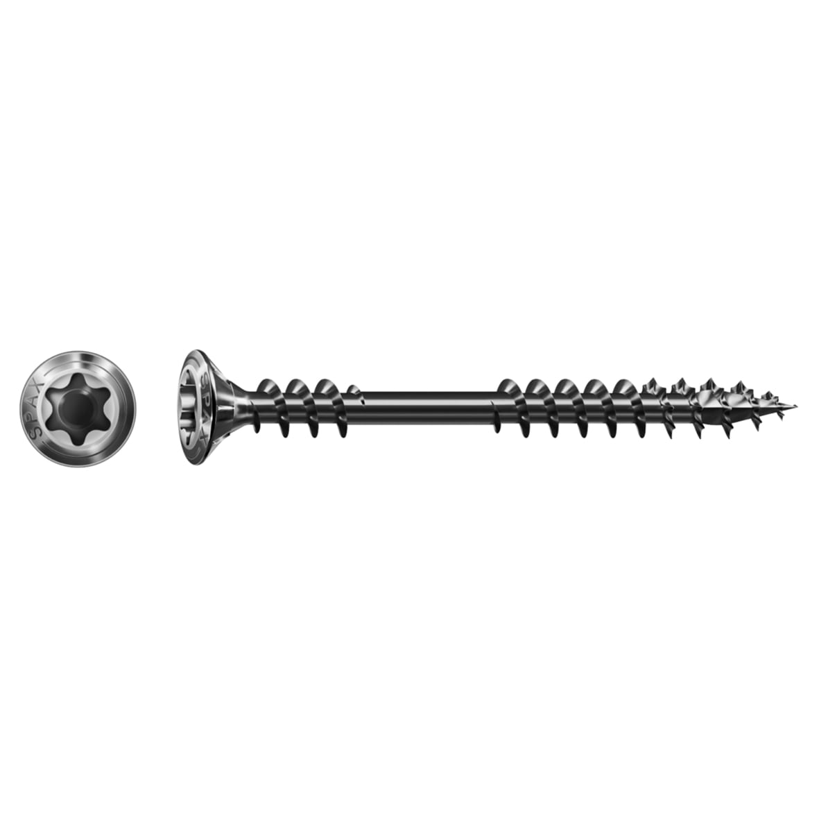 T-Star Plus Facade Torx Countersunk Wood Screws - Blax A2 Steel - 4.5 x 50mm - Pack of 200