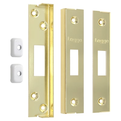 N41PB/0.5 5 13mm Rebate Kit to suit Heavy Duty 5 Lever Deadlocks - Polished Brass