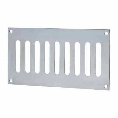 Plain Slotted Vent - 165 x 89mm - 3040mm² Free Air Flow - Satin Stainless Steel
