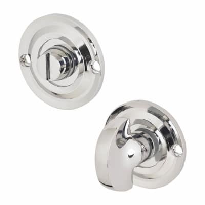 Bathroom Turn & Release - 43mm Diameter - Polished Chrome
