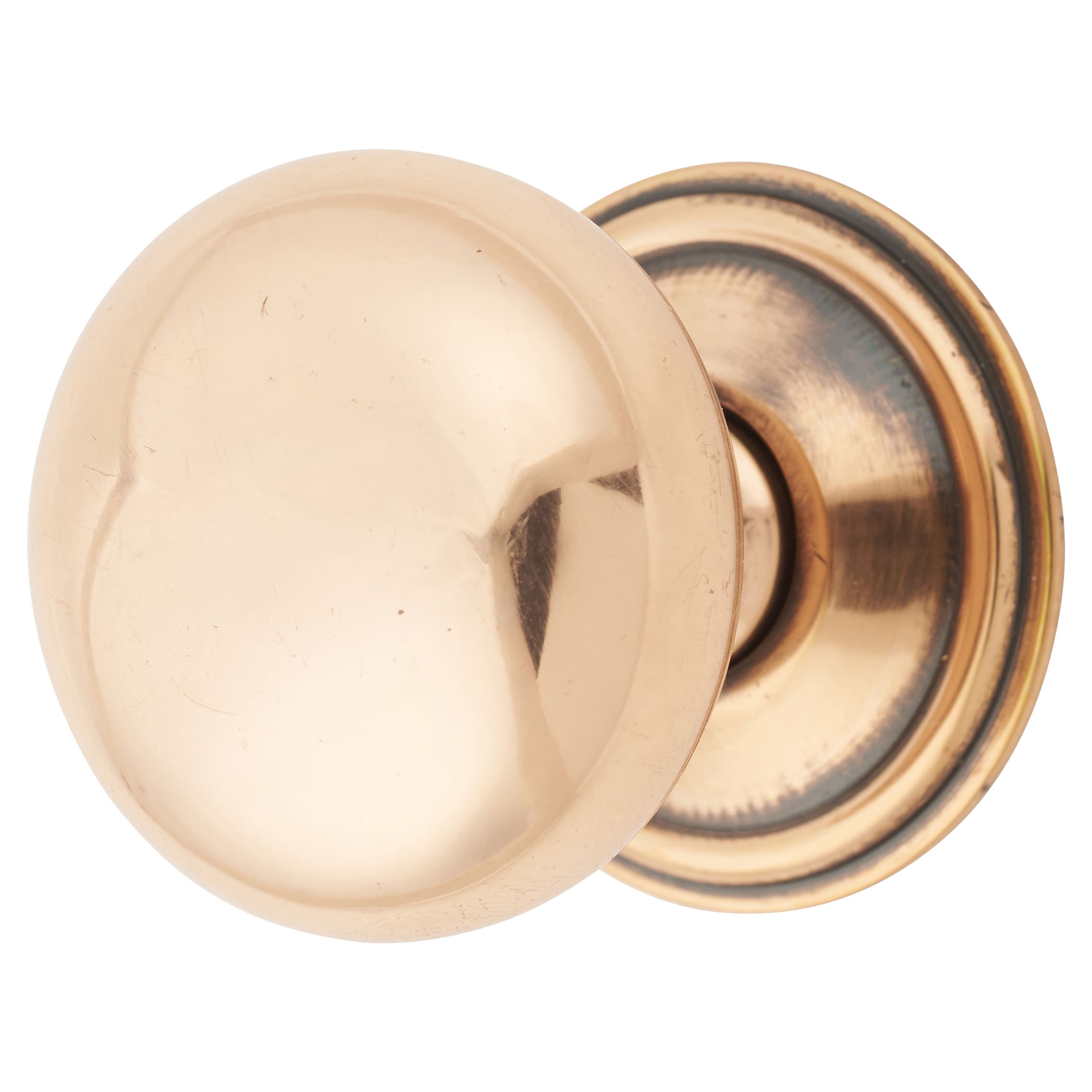 Mushroom Round Cabinet Knob - 38mm Diameter - Polished Bronze