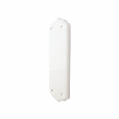 English Porcelain Plain Finger Plate - 290 x 78mm - White