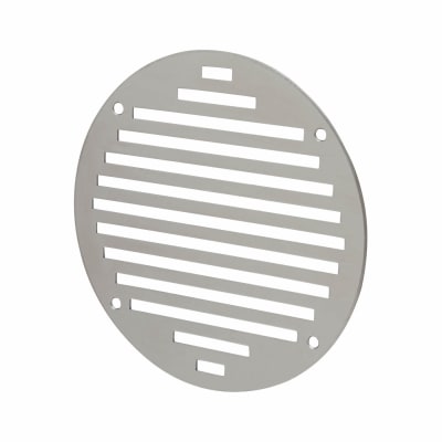 Circular Slotted Vent - 152 x 152mm - 6212mm² Free Air Flow - Polished Stainless Steel